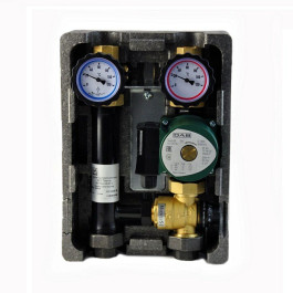 Группа быстрого монтажа BMU-T-40-25-P NED Thermo InstallHEAT с термостатическим смесителем 1" с насосом DAB VA 65/130