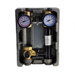 Группа быстрого монтажа BMU-C-40-25-NP-L NED Thermo InstallHEAT с 3-х ходовым смесителем 1" без насоса (левое подключение)