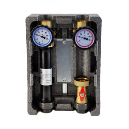 Группа быстрого монтажа BMU-D-40-25-NP NED Thermo InstallHEAT с прямым контуром 1" без насоса