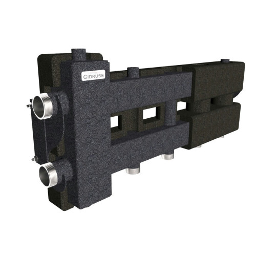 Коллектор Gidruss BM-80-3D EPP до 80 кВт 1 1/4"-1" 2 контура EPP термоизоляция