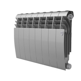 Биметаллический радиатор Royal Thermo BiLiner 350 Silver Satin (8 секций)
