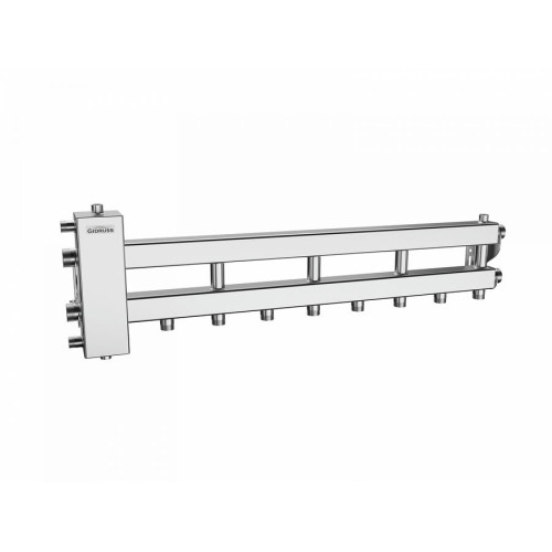 Коллектор нержавеющий Gidruss BMSS-100-5D до 100 кВт 1 1/4" 5 контуров