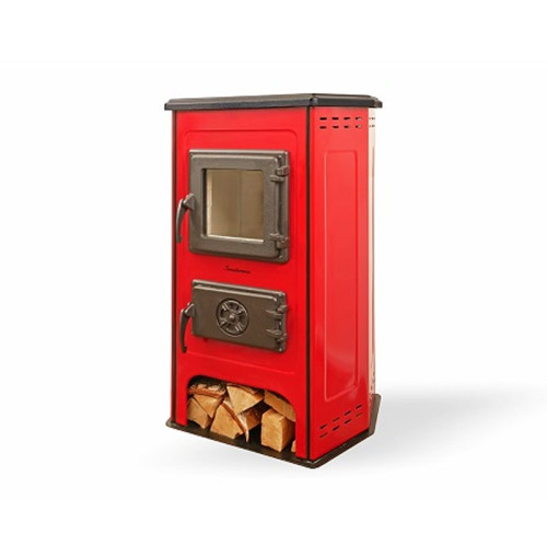 Печь-камин MBS Hit red