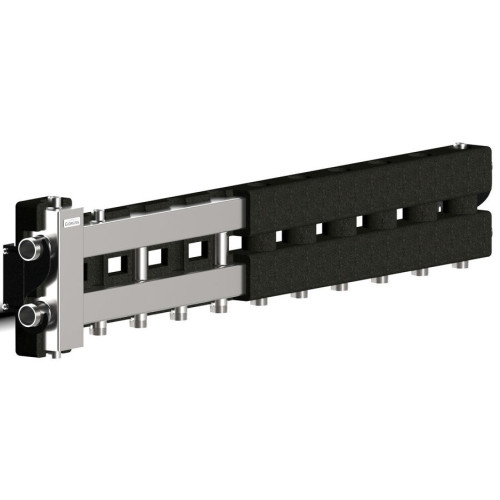 Коллектор нержавеющий Gidruss BMSS-80-6D EPP до 80 кВт 1 1/4"-1" 6 контуров EPP термоизоляция