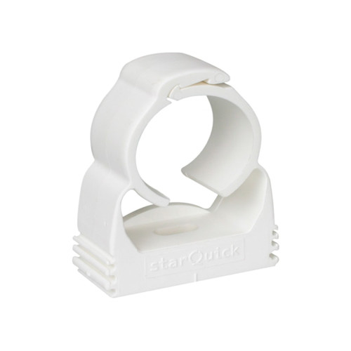Хомут с защёлкой Walraven Bis Starquick для труб 32-35мм.белый (арт.0855035)