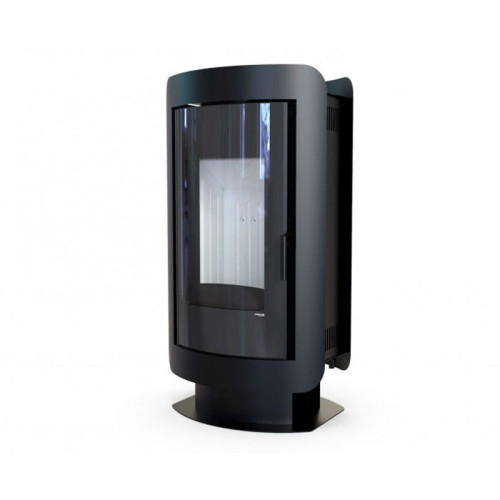 Печь-камин Defro Home Oval 9 кВт чёрная сталь