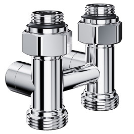 Узел нижнего подключения термостатический прямой Royal Thermo Design 1/2"х3/4" (Хром)