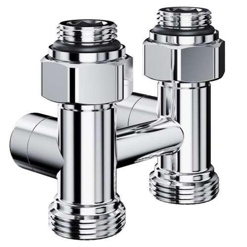Узел нижнего подключения термостатический прямой Royal Thermo Design 1/2"х3/4" (Хром)