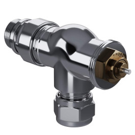 Набор термостатический осевой Royal Thermo Design Pro 15мм М30х1,5 (Хром) под трубки