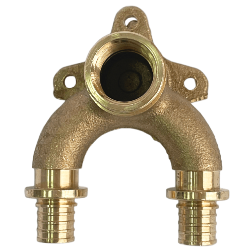 Проточный настенный угольник STOUT 16x1/2 бронзовый для труб из сшитого полиэтилена SFA-0040-001612