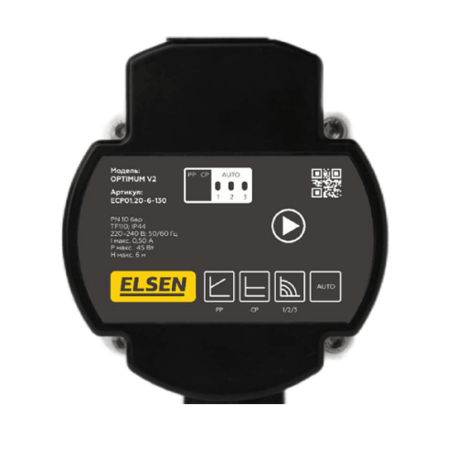 Циркуляционный насос с частотным регулированием ELSEN Optimum V2 DN32,180mm