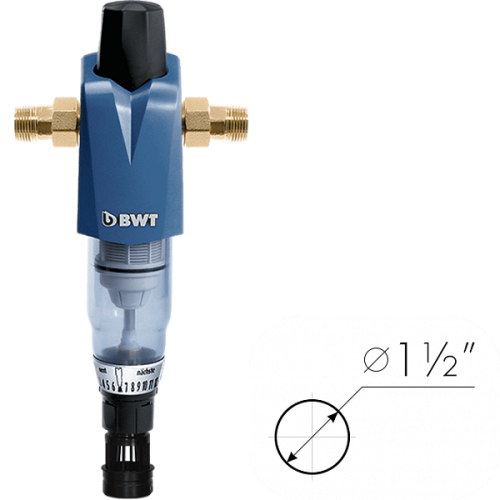 Фильтр механической очистки воды с ручной обратной промывкой BWT INFINITY M 1 1/2"