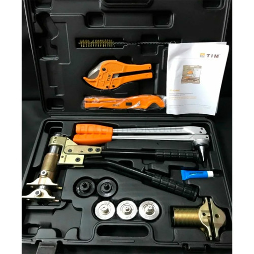 Ручной аксиальный пресс-инструмент Tim для аксиальных фитингов 16,20,25,32 Pink+Stabil