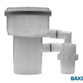 Присоединит. патрубок полипропиленовый диам. 110/80 мм с  конденсатоотводчиком арт. 7106820-