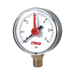 Манометр Itap 482R 1/4 боковое подключение 0-6 бар