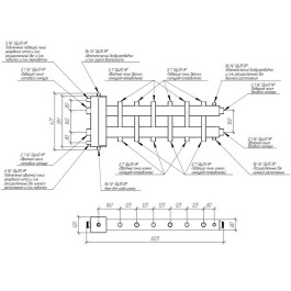 Коллектор Gidruss BM-150-7DU до 150 кВт 1 1/2" 7 контуров