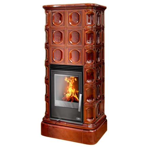 Печь-камин ABX Kaledonie KPI с ТО 6.9 кВт коричневый