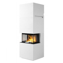 Печь-камин Nordpeis Capri высокая с топкой Q-24UL IR