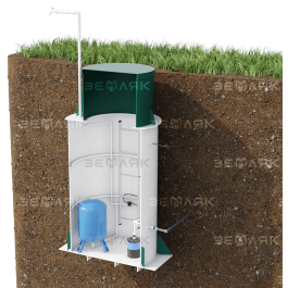 Пластиковый кессон ЗЕМЛЯК Long 960х2550 (муфта 159 мм)