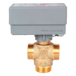 Клапан 3-х ходовой с сервоприводом 230В Stout SVM-0070-300125 НР 1"