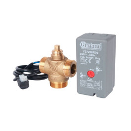 Клапан 3-х ходовой с сервоприводом 230В Stout SVM-0070-300125 НР 1"