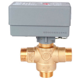 Клапан 3-х ходовой с сервоприводом 230В Stout SVM-0170-300020 НР 3/4"