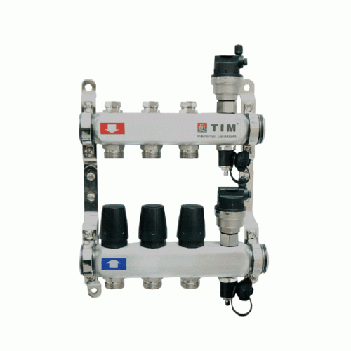 Коллектор Tim без расходомеров 3 выхода нерж.(арт.KBS5003)