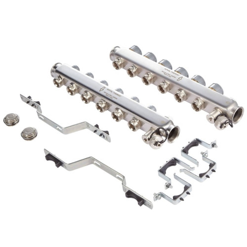 Коллектор нержавеющий Royal Thermo универсальный 2 выхода 1"-3/4"