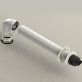 Комплект дымохода Groppalli коаксильный 60/100 мм горизонтальный