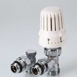 Комплект терморегулирующий для радиатора Valtec 1/2"x3/4" арт.VT.045.NER.04 под евроконус