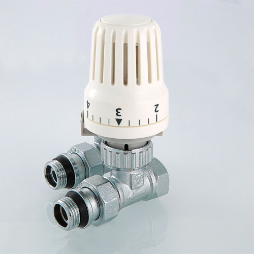 Комплект терморегулирующий прямой для радиатора Valtec 1/2" арт.VT.046.N.04