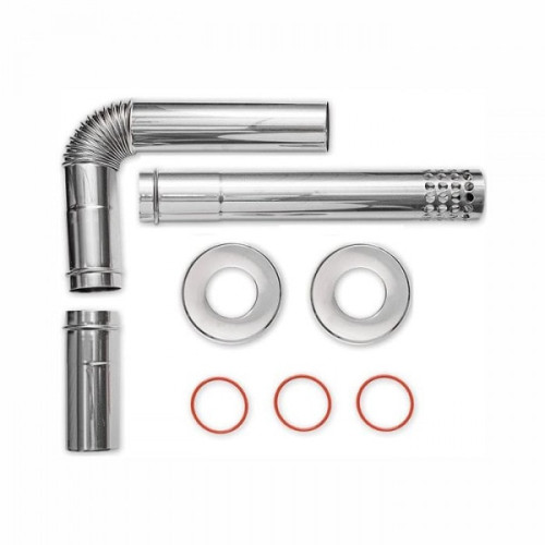 Комплект дымохода для дизельного котла Kiturami Turbo, STSO и TGB 80 мм