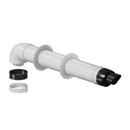 Комплект дымохода конденсационный Rommer DN 80/125 длина 800 мм.