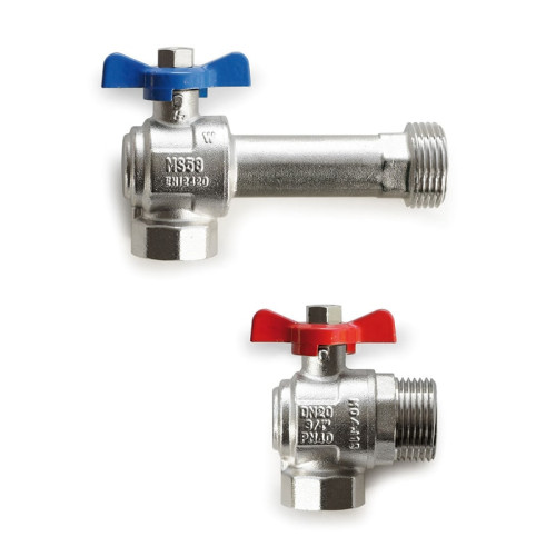 Комплект шаровых угловых кранов Hansa KG25V 1"x1"