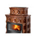 Печь-камин ABX Karelie P OX кафельный цоколь коричневый