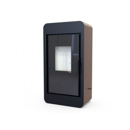 Печь-камин Defro Home Piko 6.6 кВт коричневая сталь