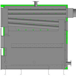 Котел твердотопливный Lavoro Eco P 400