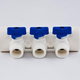 Коллектор Tebo D 40x20x4вых. (синий)