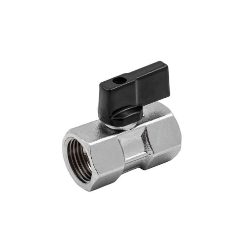 Кран шаровой mini ELSEN прямой 1/4"x1/4" ВВ ручка-бабочка