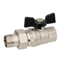 Кран шаровый американка Bugatti Oregon 322 1" 1/4 НР/ВР ручка-бабочка