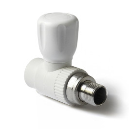 Шаровой кран полипропиленовый Pro Aqua Ultra ДУ 25х3/4" мм для радиатора прямой