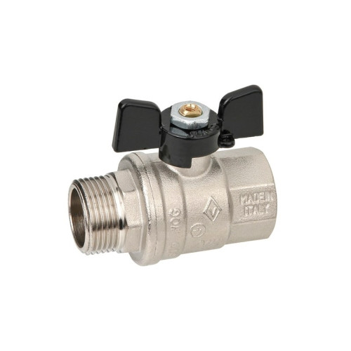 Кран шаровый Bugatti Oregon 307 1" 1/4 НР/ВР ручка-бабочка Кран шаровый Bugatti Oregon 307 1" 1/4 НР/ВР ручка-бабочка