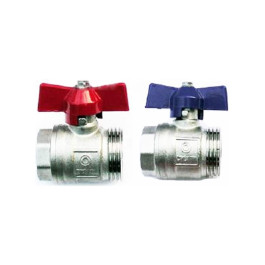 Комплект шаровых кранов Hansa DN65 2 1/2"ВРх2 1/2"НР для Т-соединительного комплекта