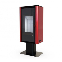 Печь-камин Defro Home Solum Top 9 кВт красная сталь