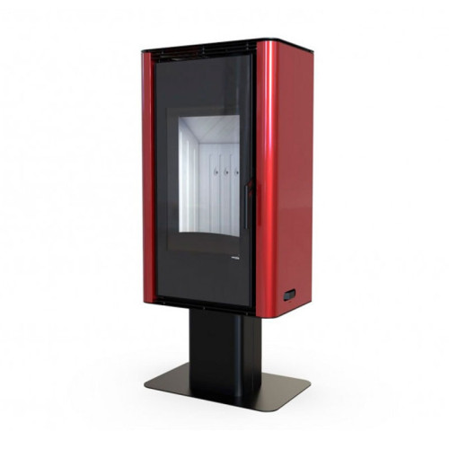 Печь-камин Defro Home Solum Top 9 кВт красная сталь