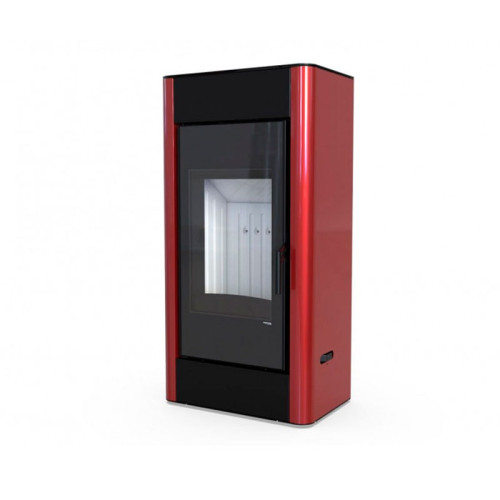 Печь-камин Defro Home Solum 9 кВт красная сталь