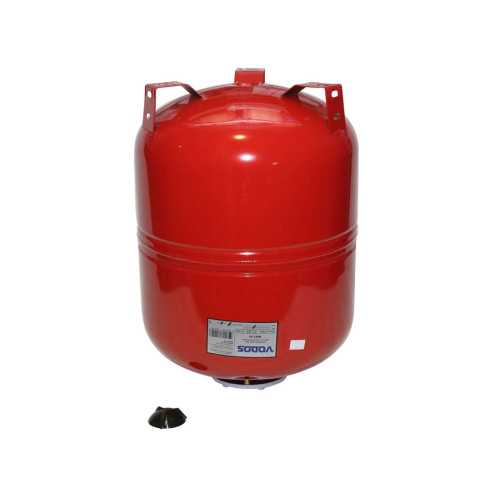 Расширительный бак для отопления Vodos Heat 80 литров (мембрана SE.FA Italy) красный