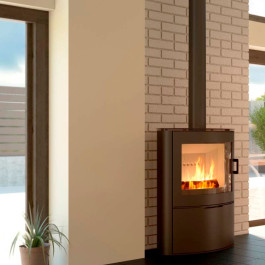 Печь-камин Kratki KOZA/AB/S/2 сталь 10 кВт