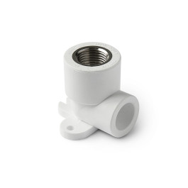 Угол полипропиленовый с креплением Pro Aqua ДУ 20х1/2" мм ВР резьба