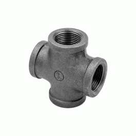 Крестовина прямая чугунная неоцинкованная Fittex Plus 15х1/2"